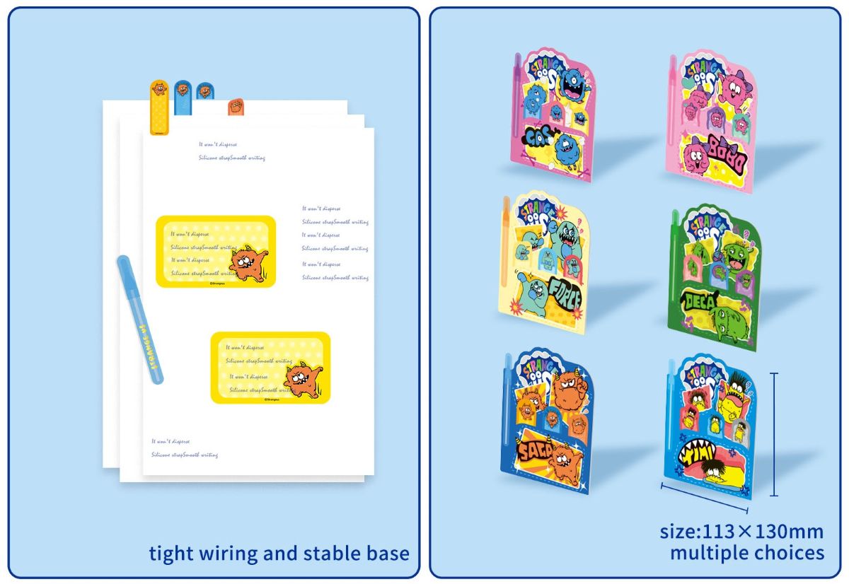 Strange Us Sticky Notes With Ballpen