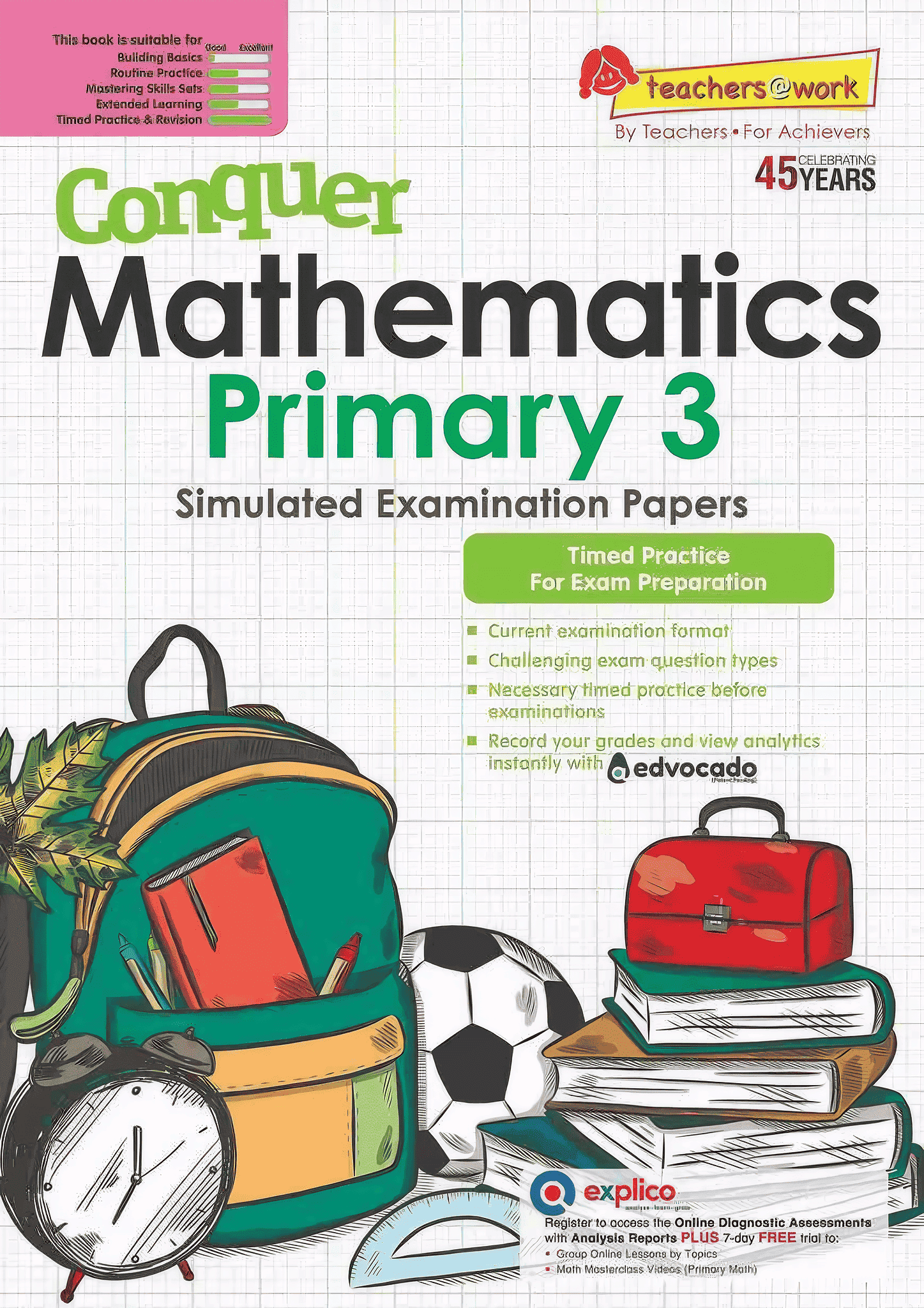 Conquer Mathematics Primary 3 Simulated Examination Papers