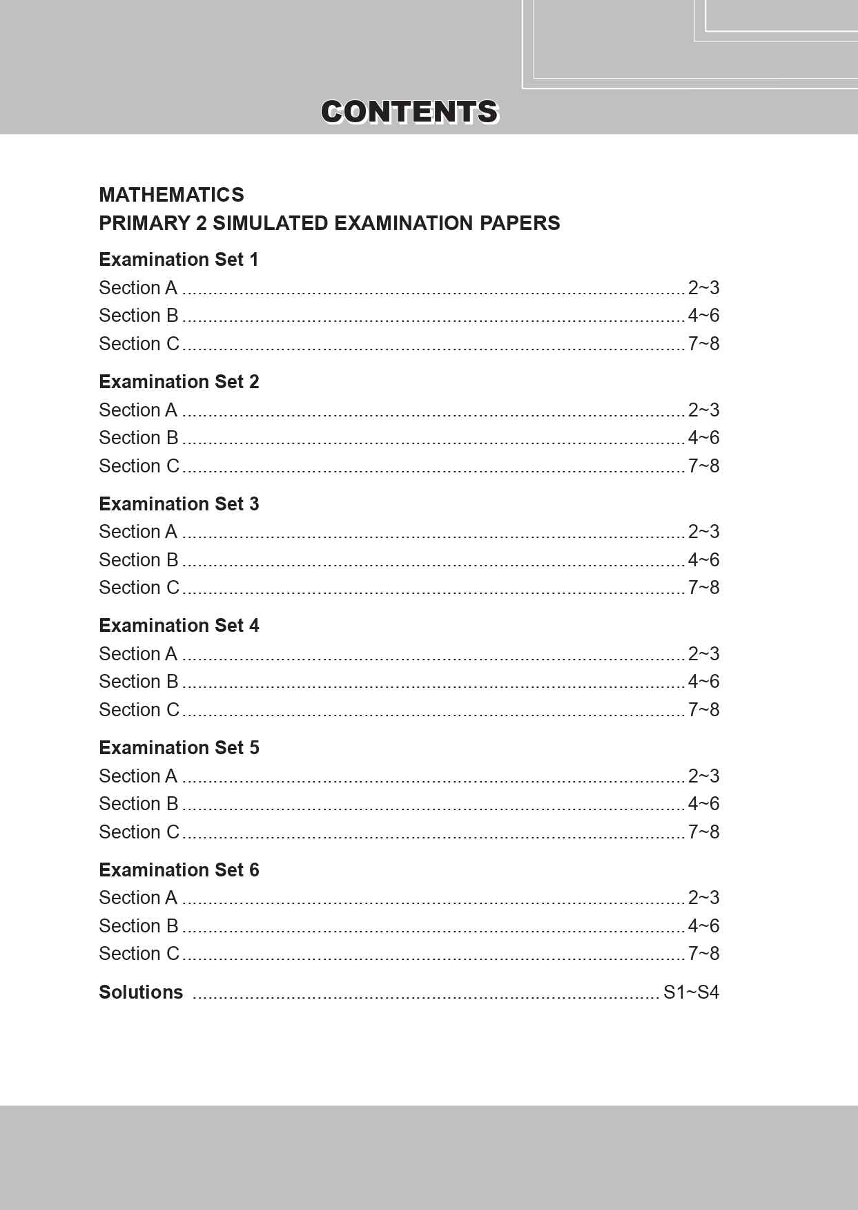 Conquer Mathematics Primary 2 Simulated Examination Papers