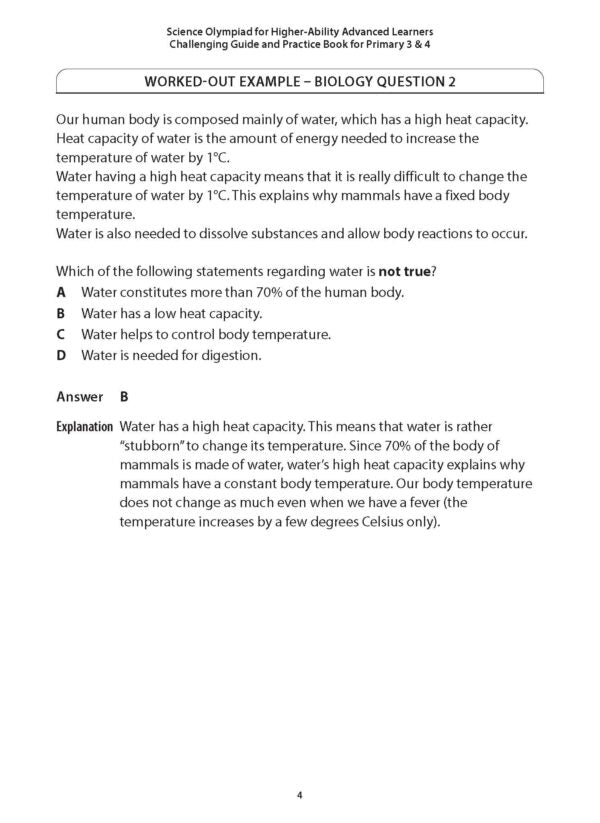 Science Olympiad for Higher-Ability Advanced Learners Challenging Guide and Practice Book for Primary 3 & 4