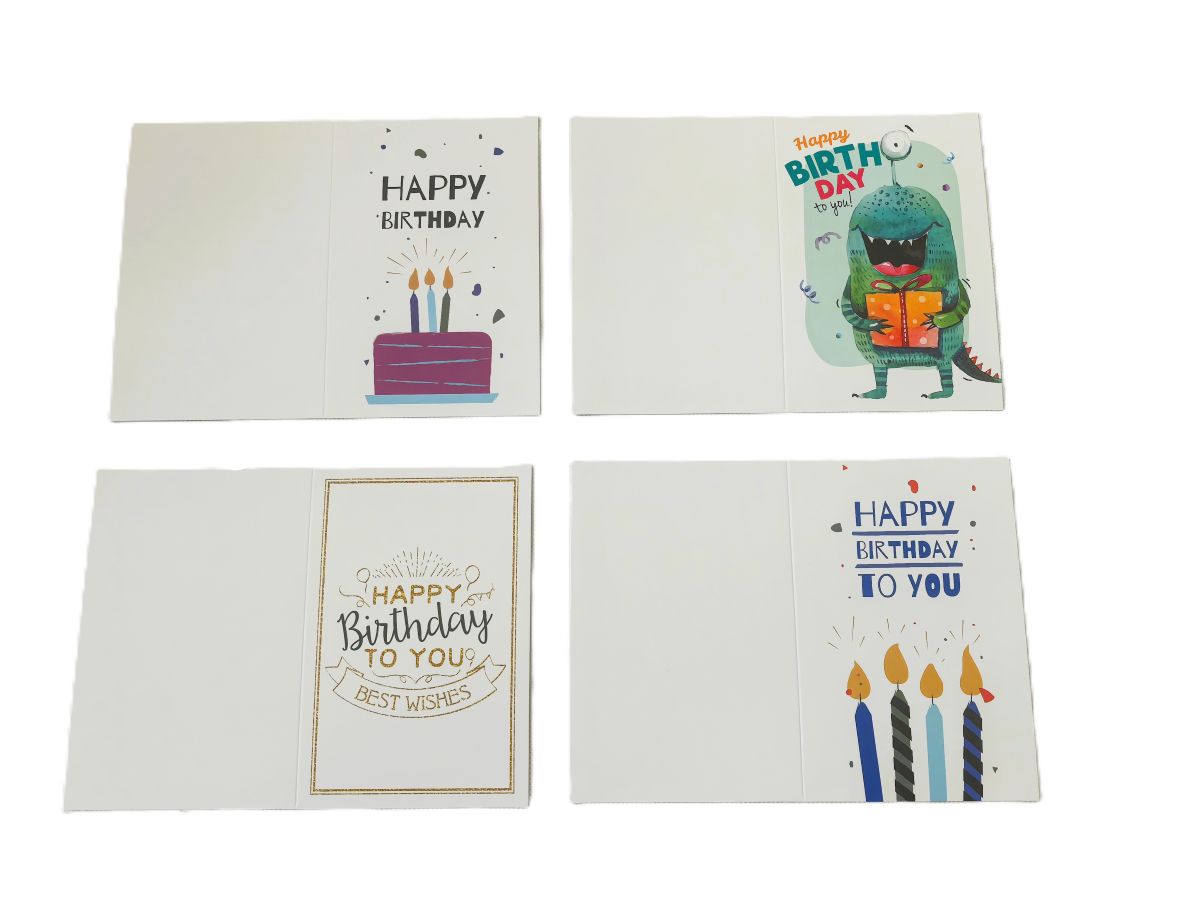 Birthday Greet Cards 18P/Set A/B Series 