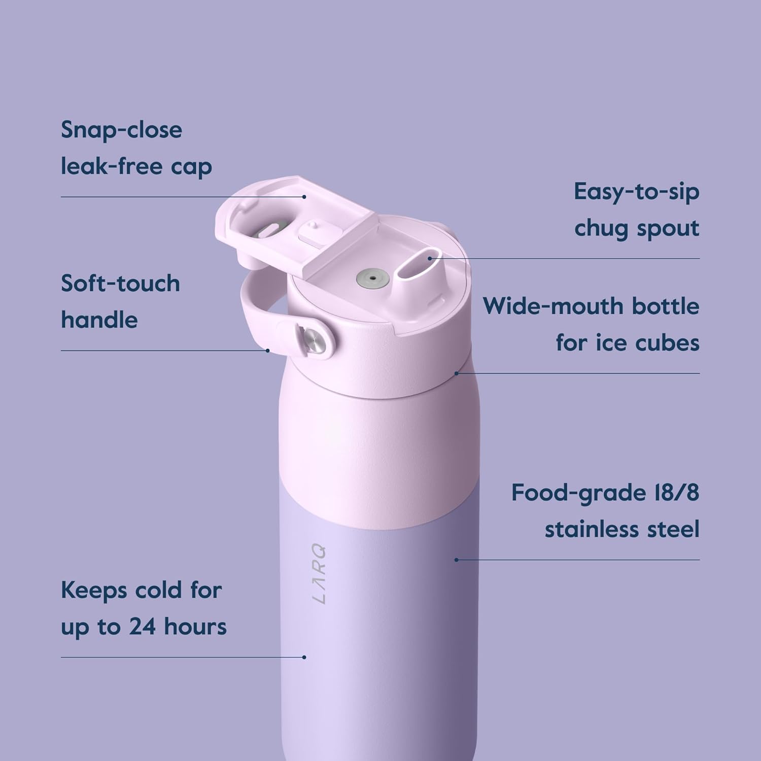 Bottle Larq Swig Top 680ml / 23oz - Luberon Lavender