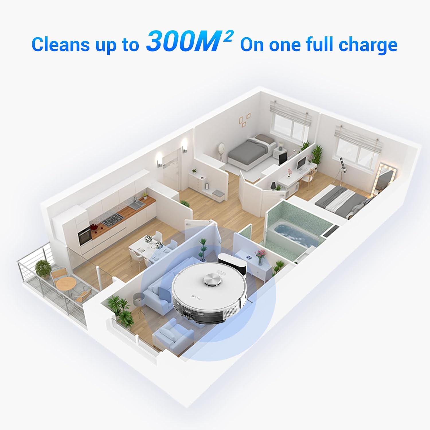 EZVIZ RE4 Plus Robot Vacuum & Mop Combo
