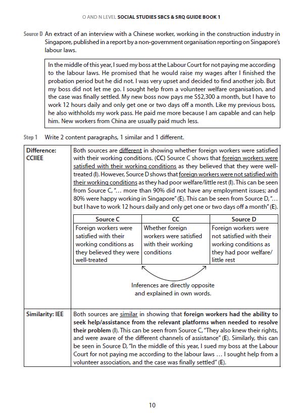 O-Level/N-Level Social Studies SBCS & SRQ GD Book 1