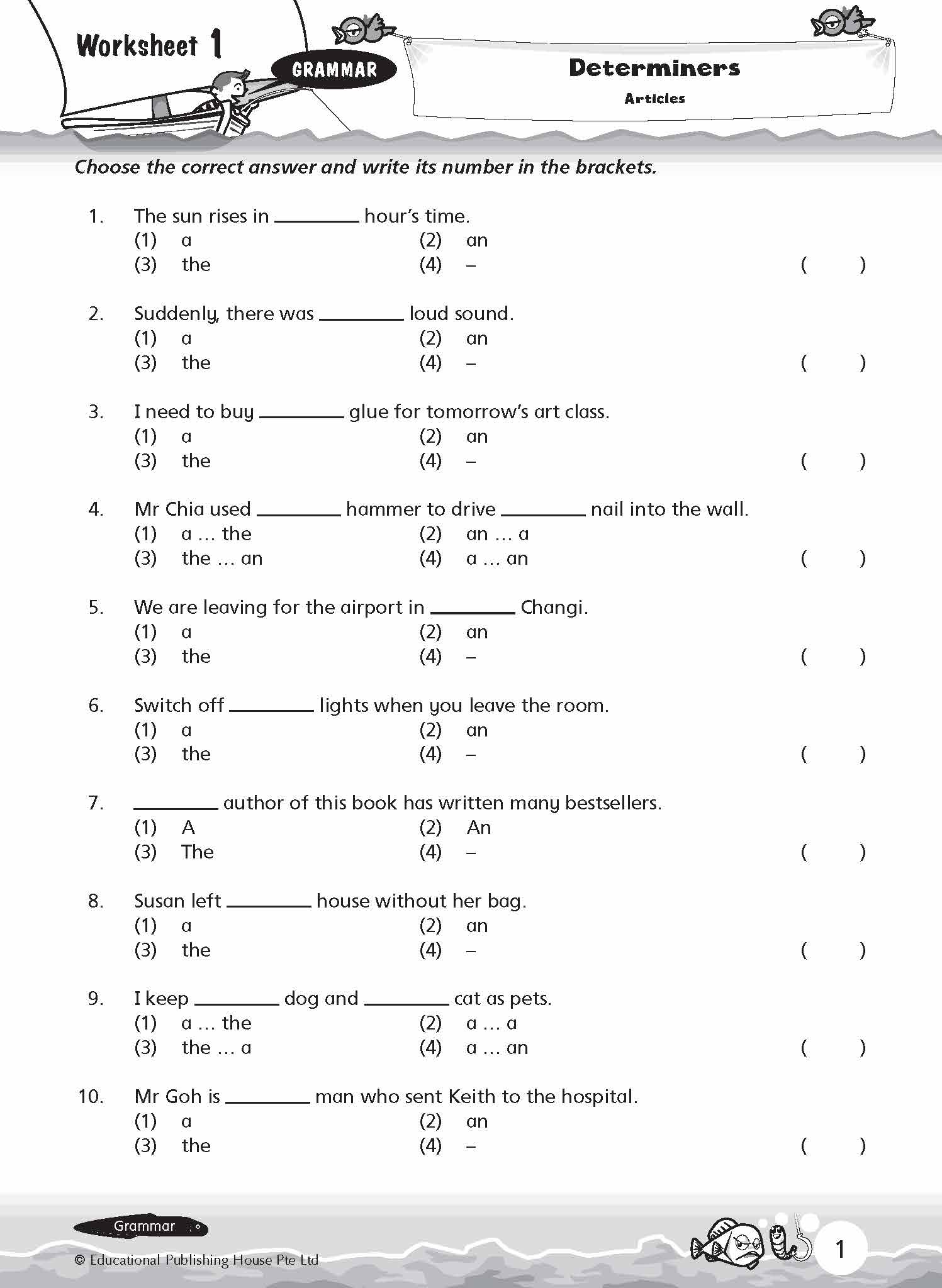 Primary 4 New English Grammar & Vocabulary Worksheet