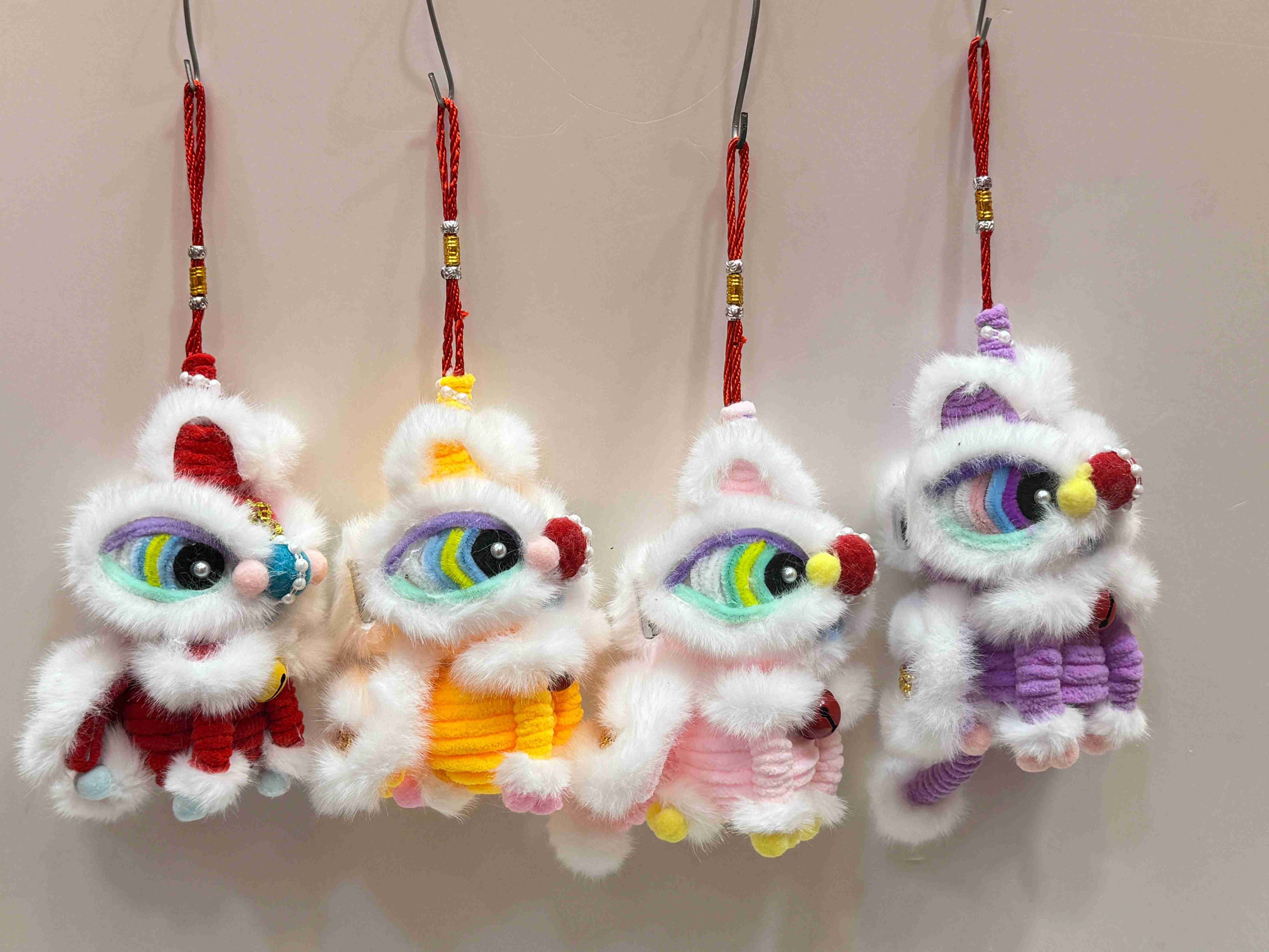  CNY LION DANCE HANG DECO 12*12*18CM