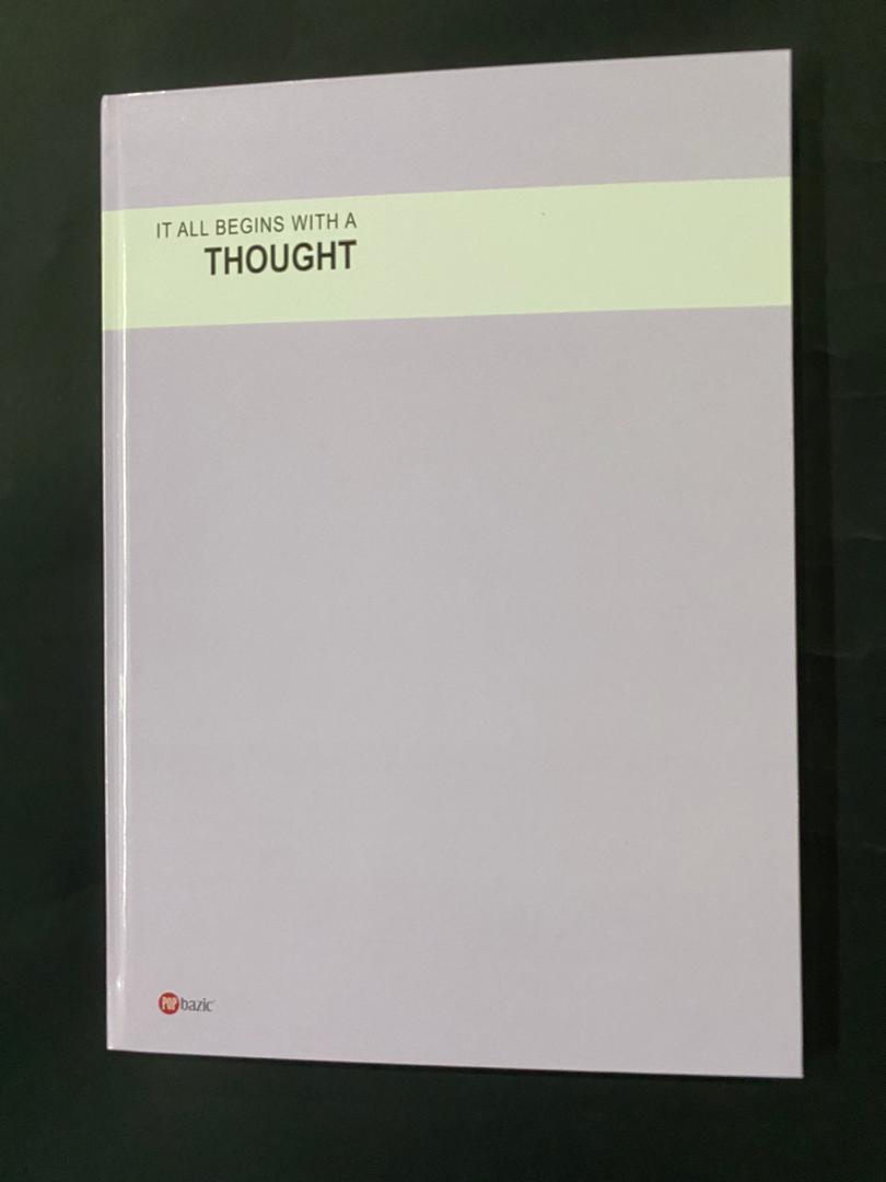 POP Bazic A4 Hard Cover Book 60GSM 200 Pages - Purple