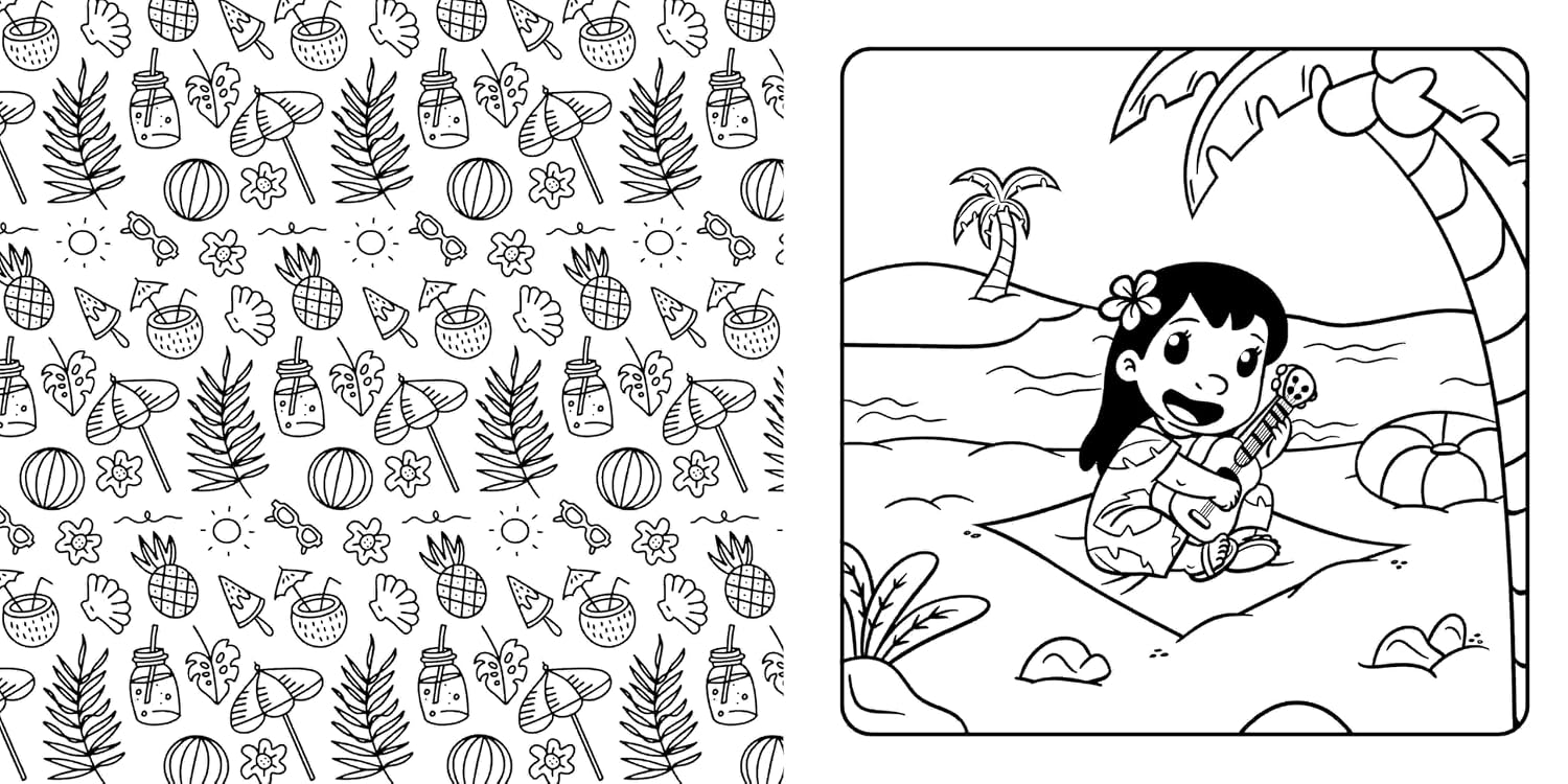 Disney Stitch: Cosy Colouring (Paperback)