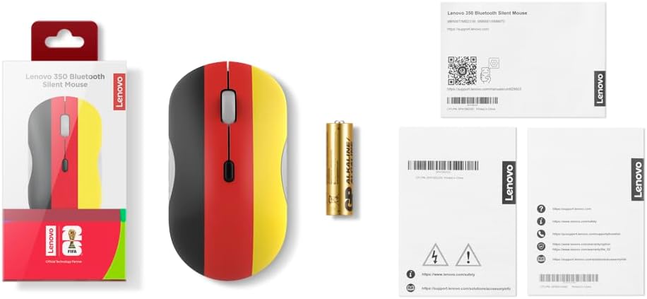 Lenovo 350 Bluetooth Silent Mouse (Fan Edition - Germany)