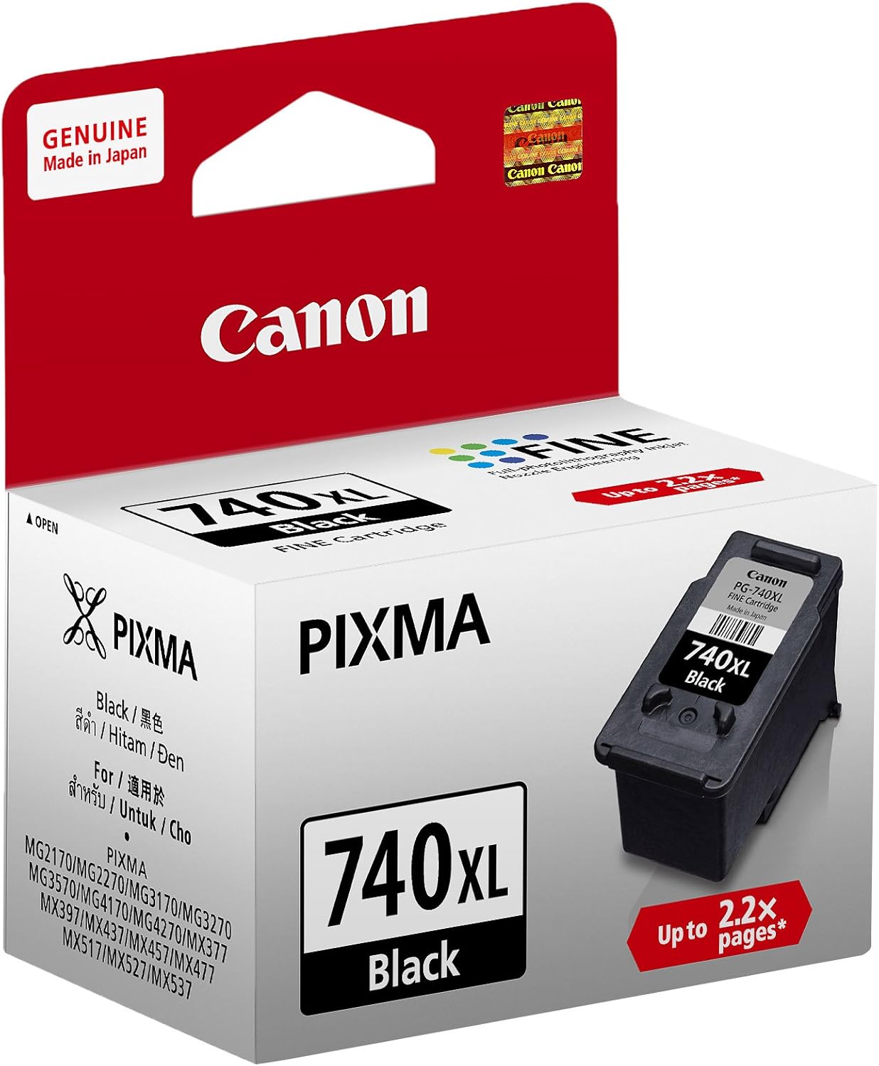 Canon PG-740 BK XL Original Black High Yield Ink Cartridge 
