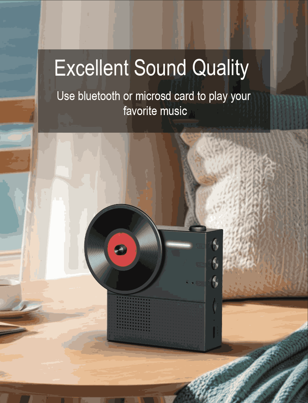 Alpha & Delta Lyra Bluetooth Speaker White