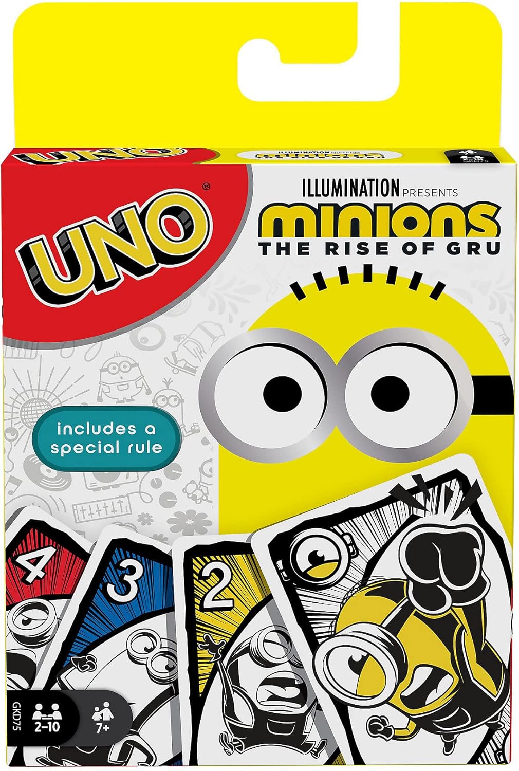 MATTEL UNO LICENSED ILLUMINATIONS MINIONS THE RISE OF GRU CARD GAME