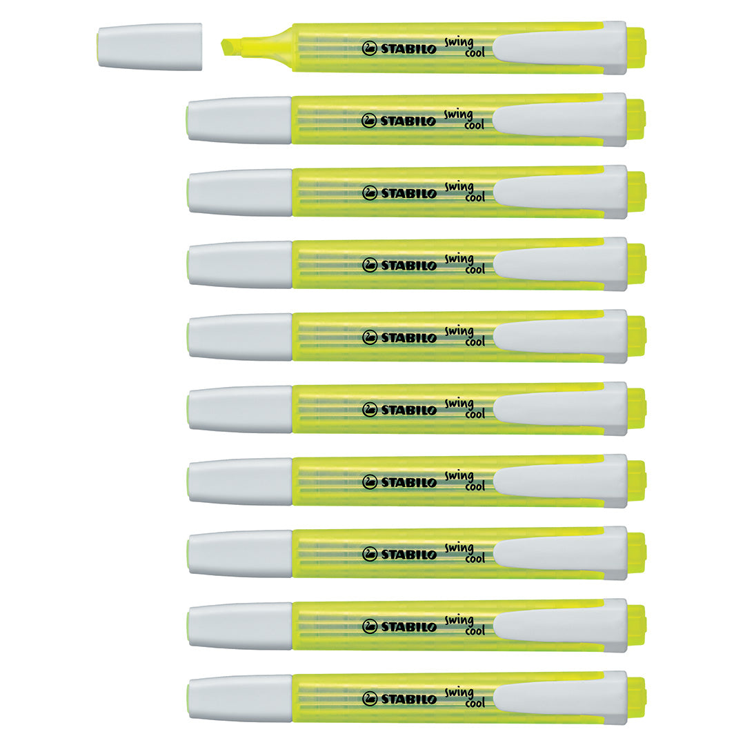 STABILO SWING COOL HLIGHTER  10PCS YEL