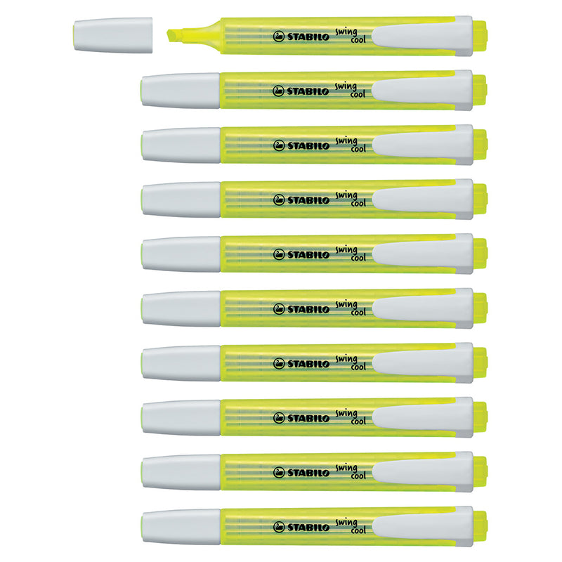 STABILO SWING COOL HLIGHTER  10PCS YEL