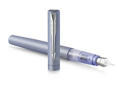 PARKER FOUNTAIN PEN  VECTOR XL M SIL BLUE