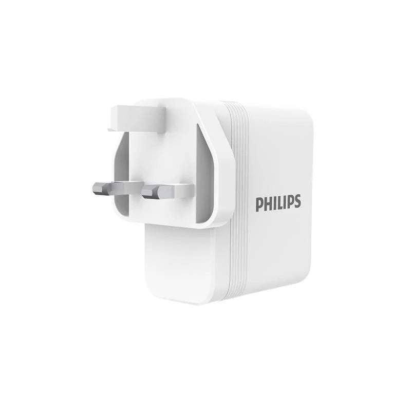Philips DLP6332CW/05 100W GaN Wall Charger 2C1A (White)