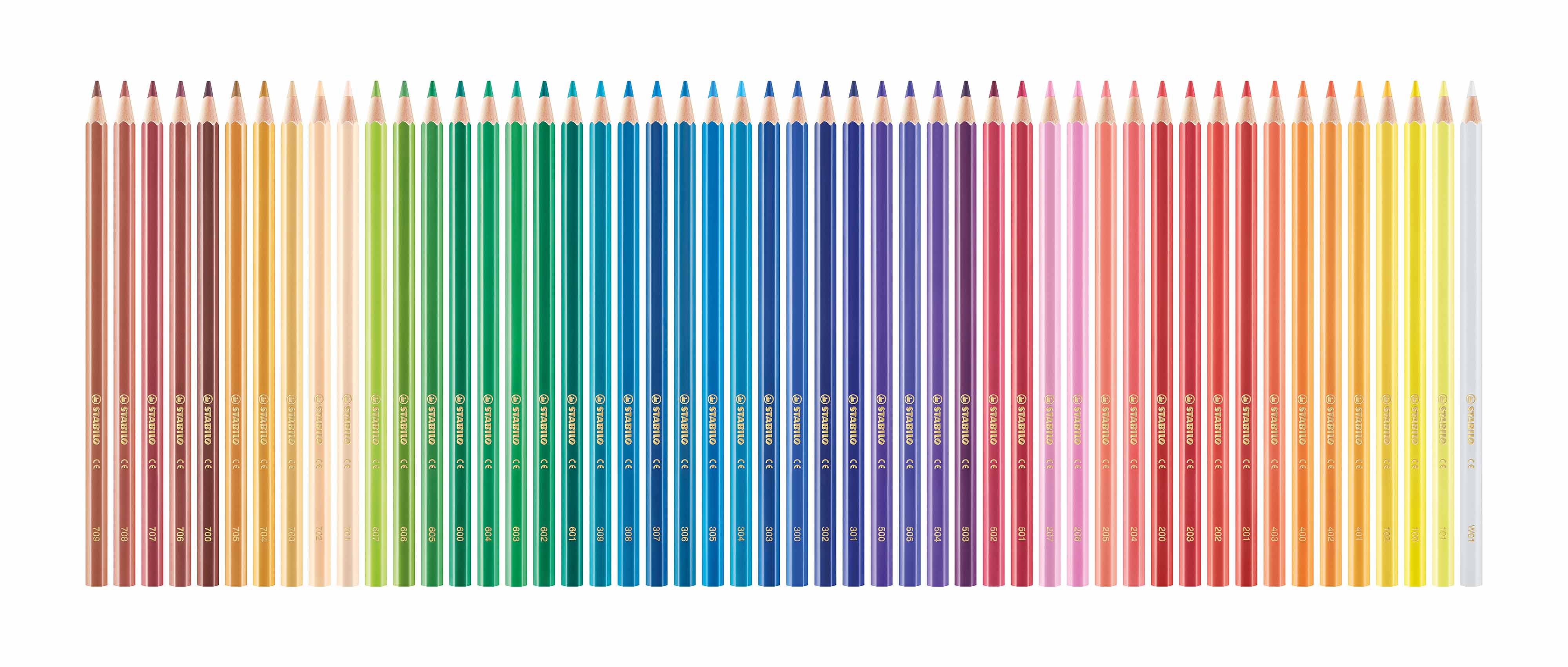 STABILO SWANS ARTY COLOURED PENCILS - 100 LONG