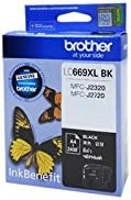 Brother LC669XLBK Original Ink Cartridge Compatible with MFC Series, 2400 Pages, Black