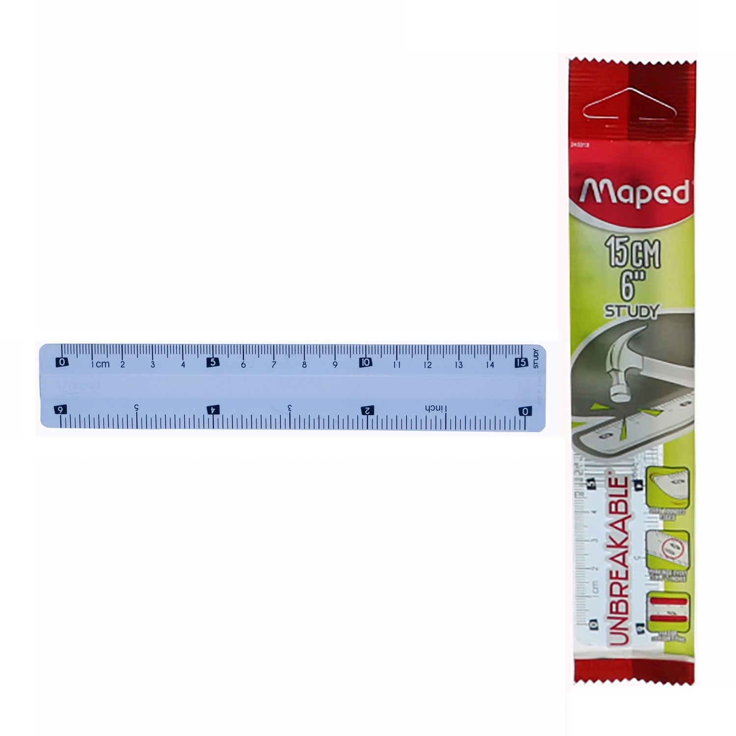 Maped Unbreakable Plastic Ruler 15Cm/6 – Popular Book Company Pte Ltd