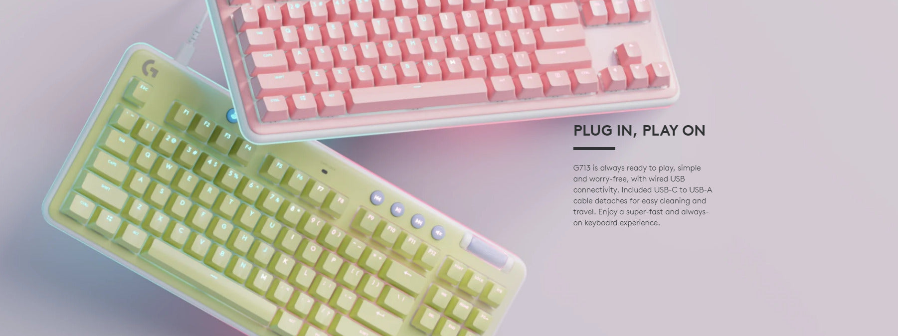Logitech G713 Wired TenKeyless Mechanical Gaming Keyboard Switch
