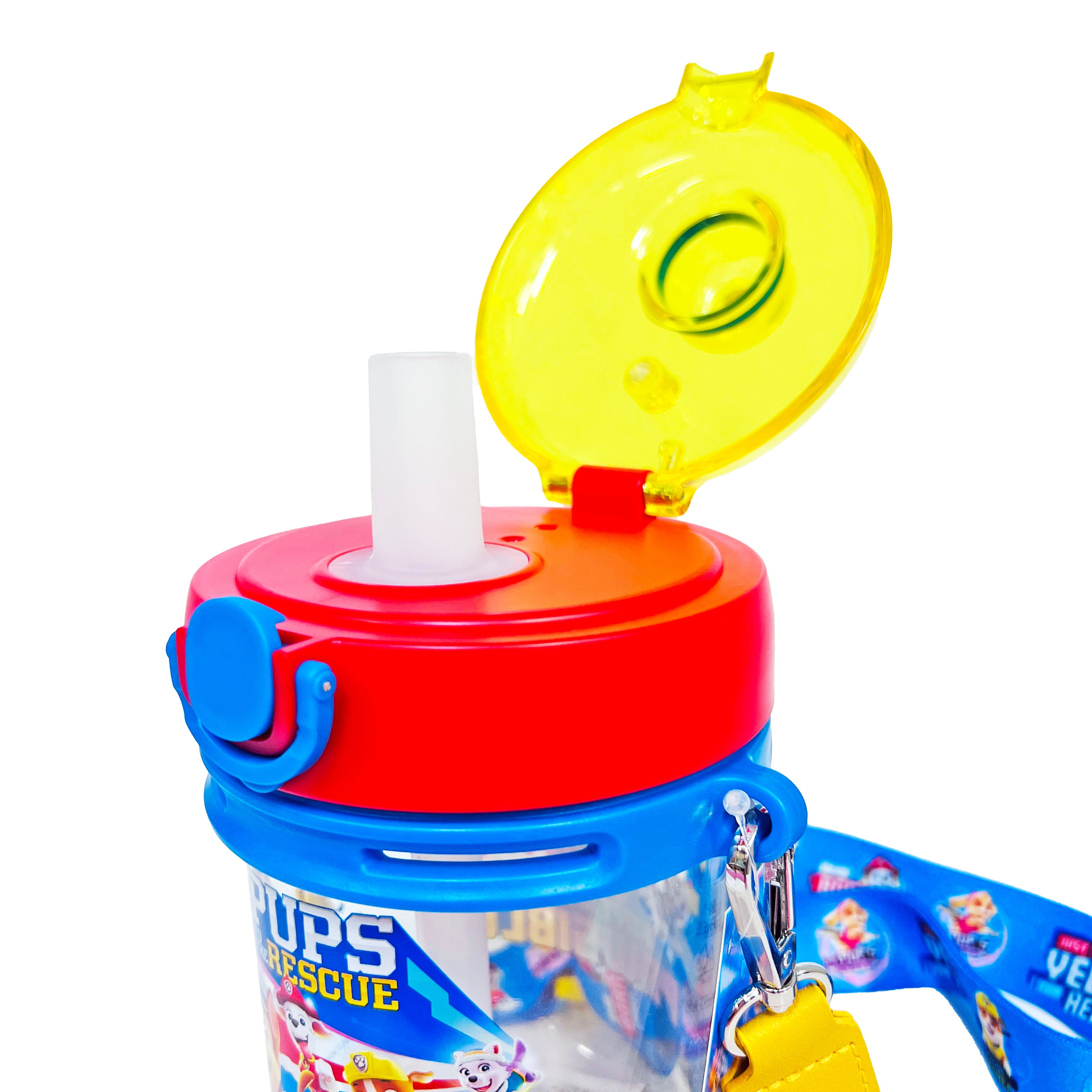 PAW PATROL WATER BOTTLE WITH STRAW 560ML PUPS TO THE RESCUE