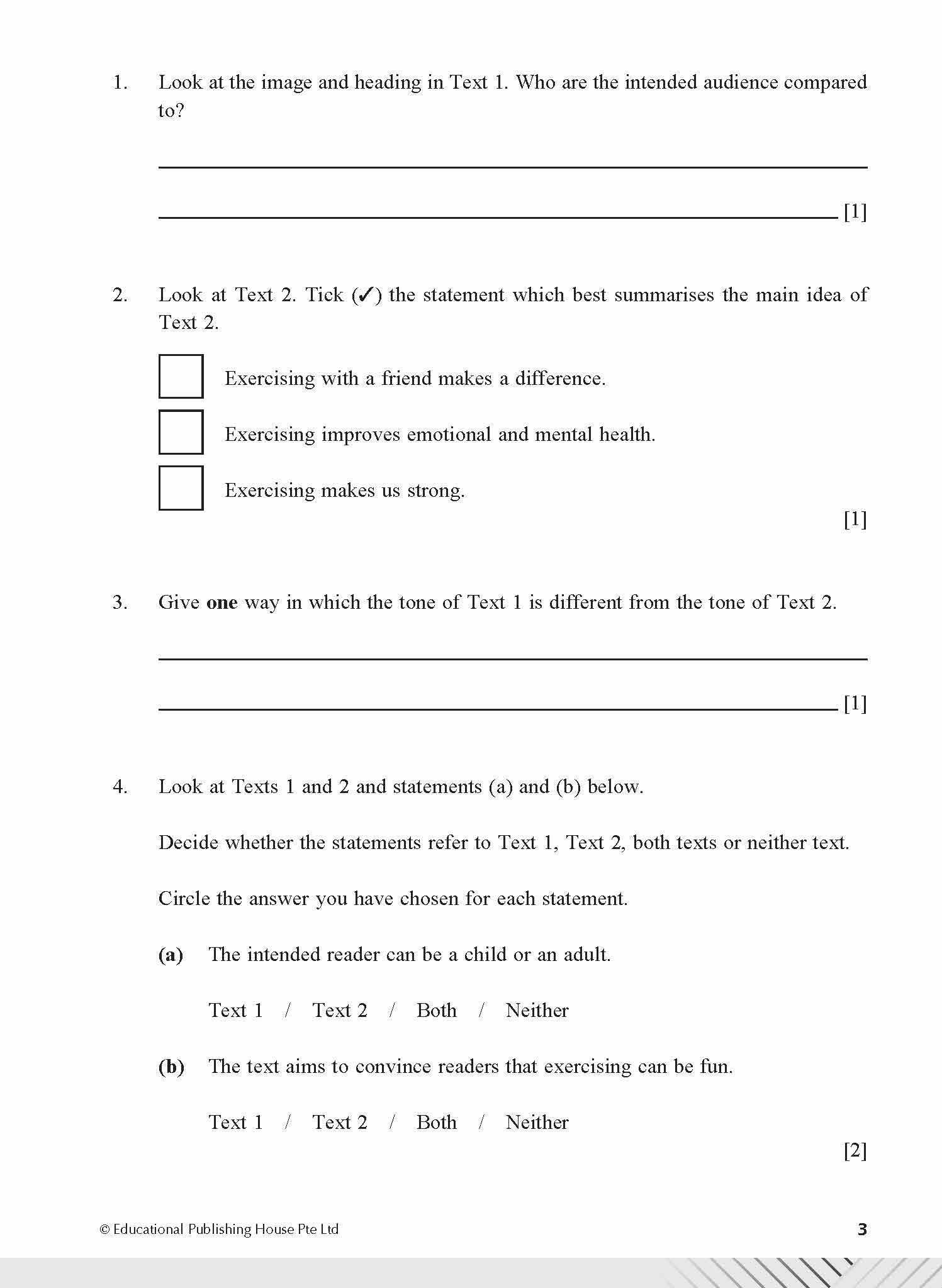 Secondary 4 Normal Academic/G2 English Examination Practice