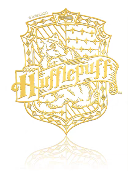 Harry Potter Metal Sticker Gold Hufflepuff