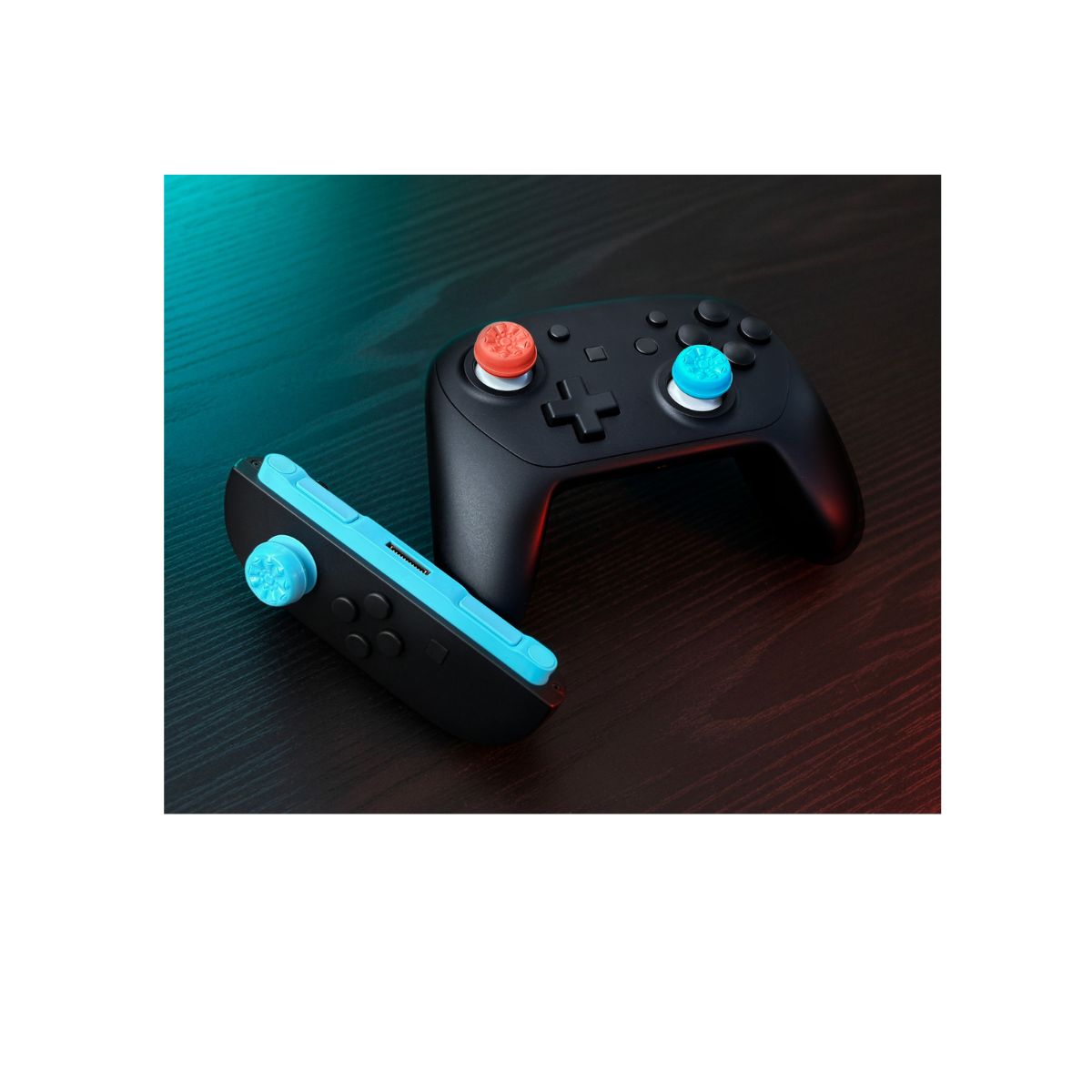 KONTROLFREEK Thumb Grips Galaxy Edition - Red and Blue Nintendo Switch 2 Thumb Grips