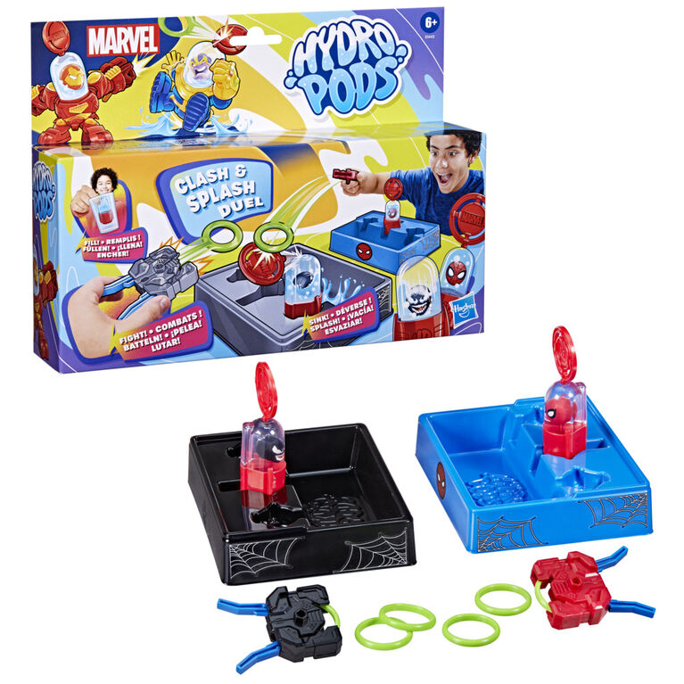 HASBRO HYDRO PODS MARVEL CLASH AND SPLASH DUEL