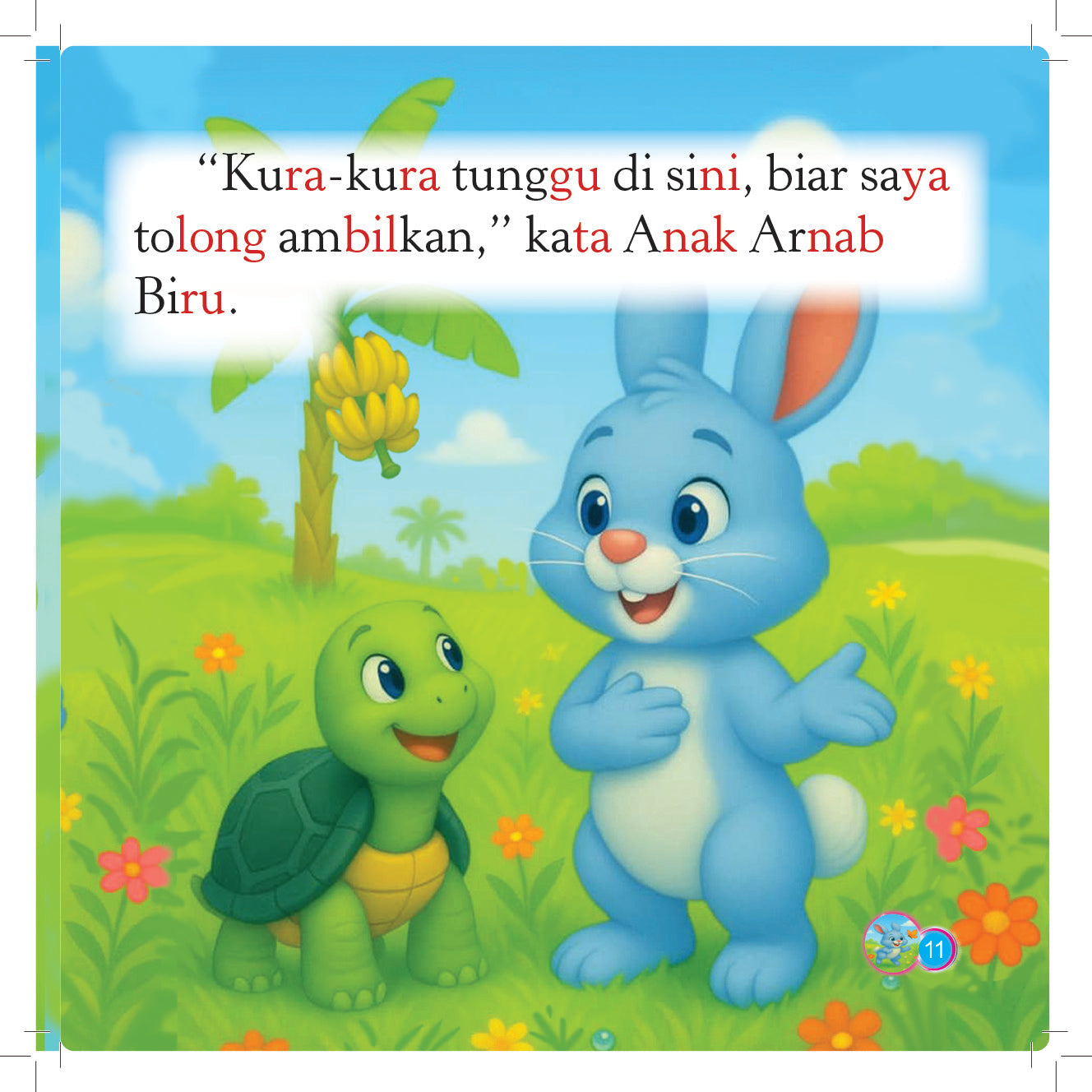 Siri Anak-anak Haiwan Comel : Anak Arnab Biru Baik Hati
