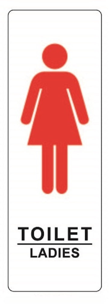 COSMO TOILET FOR LADIES SIGN SA4-753 (50mm X 150mm)