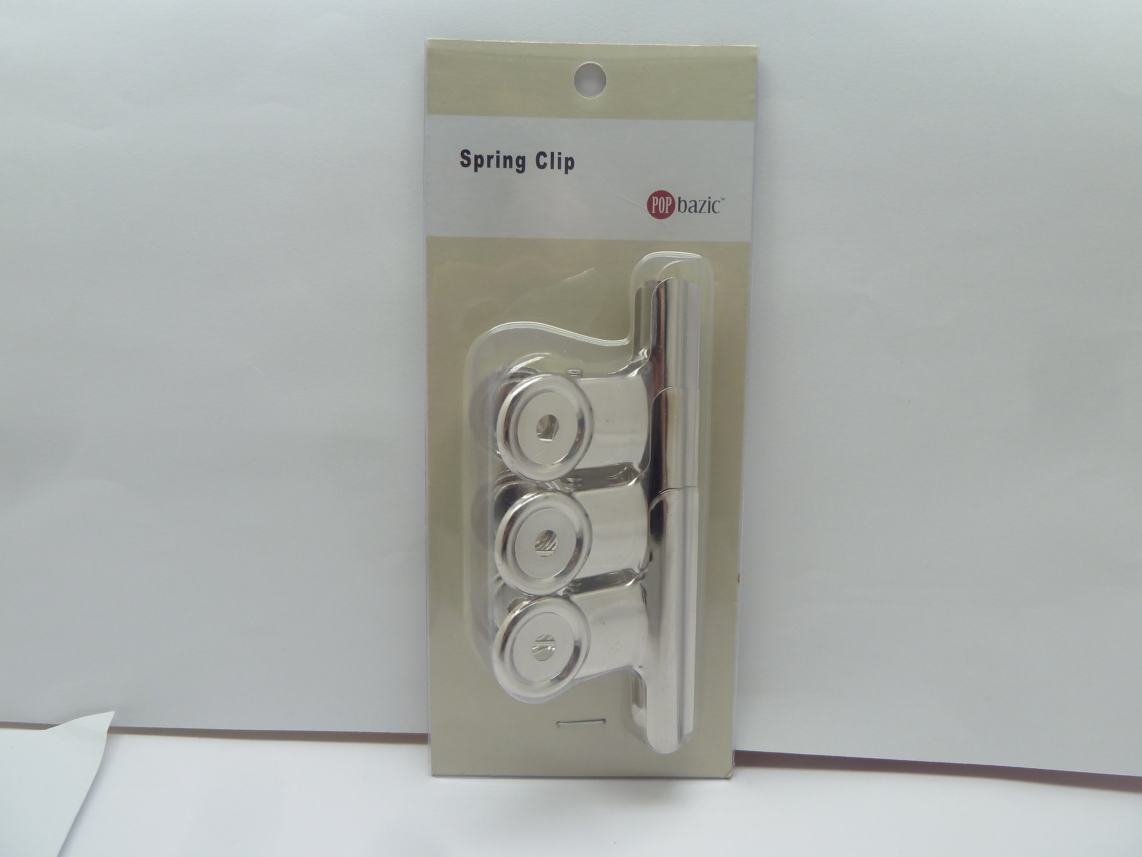 POP BAZIC Spring Clip 63MM 3's