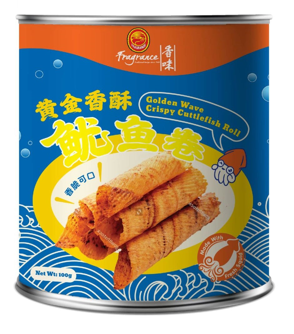 Golden Wave Crispy Cuttlefish Roll 120g
