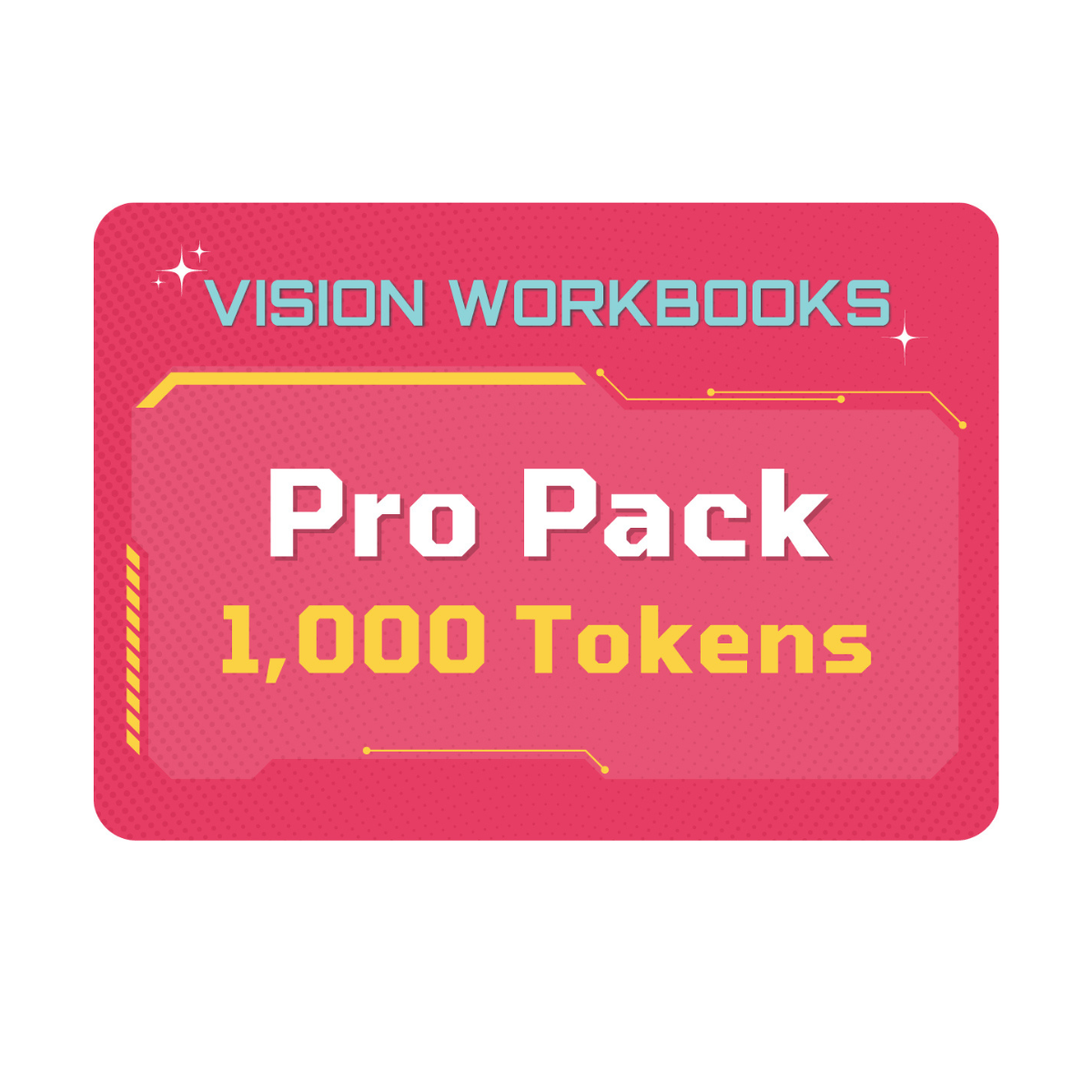 Vision Workbooks Pro Pack – Digital (1000 Tokens)