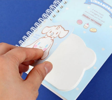 Sanrio Kuromi B6 Spiral Notebook With Memo Pad