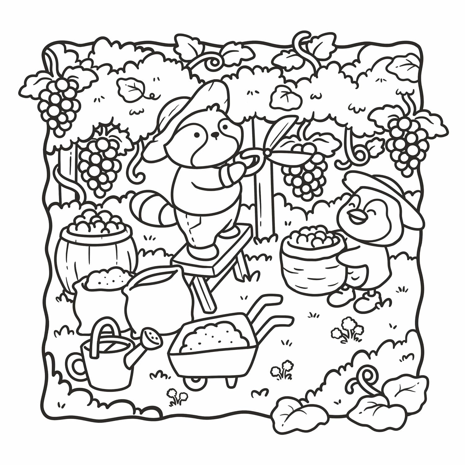 Cosy Farm: Colouring