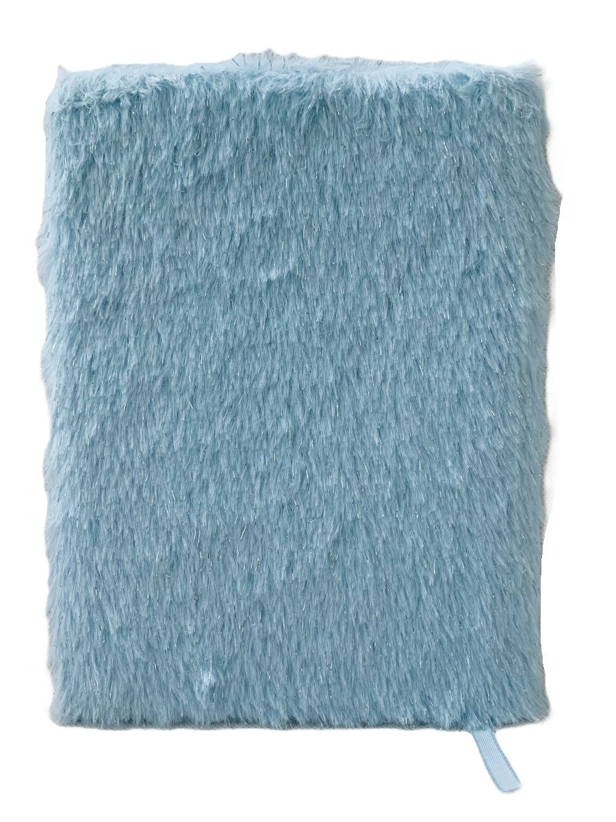 LOOM Plush A5 Notebook – Blue, 80 Sheets