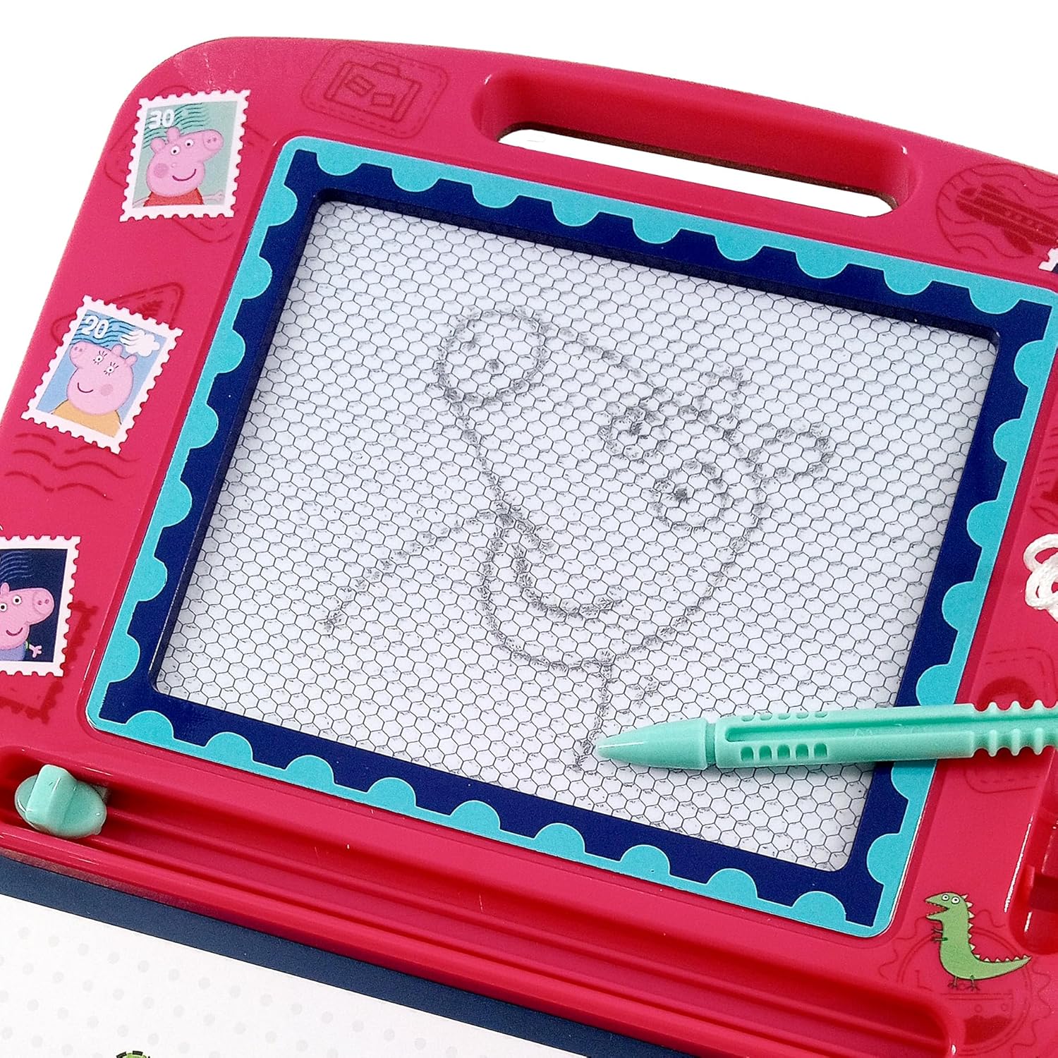 Peppa Pig Peppa's Adventures Read & Doodle - Learning resources For Kids, A Magnetic Drawing Pad, An Easy-To-Use Pen, 22-Page Board Book For Reading And Drawing (Novelty Book – Picture Book)
