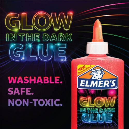 ELMER'S GLOW IN THE DARK GLUE 147mL, PINK