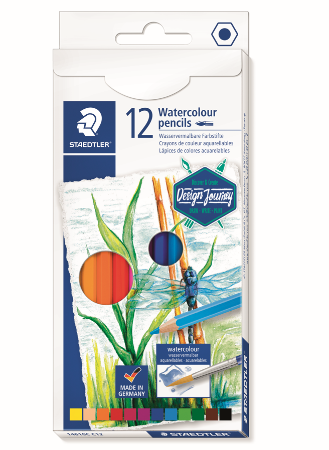 STAEDTLER WATERCOLOUR PENCIL 12COL 146 10C