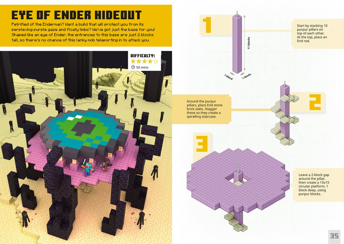 Minecraft Creepy Bite Size Builds (Hardcover)