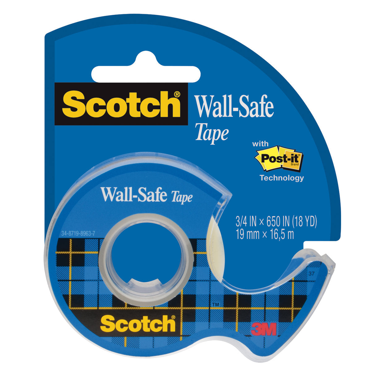 Scotch® 183 Wall Safe Tape, 3/4" X 650"