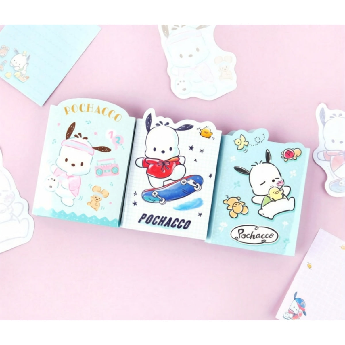 Sanrio Pochacco 3-Fold Sticky Memo