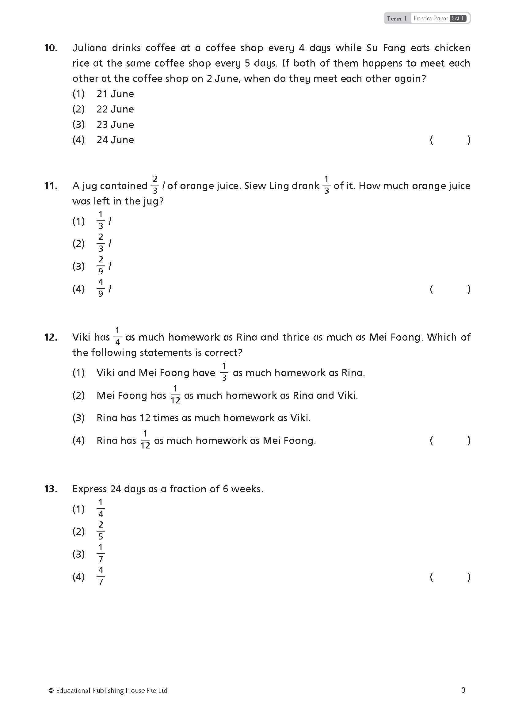 Primary 5 Top Mathematics Practice Papers-4th Edition
