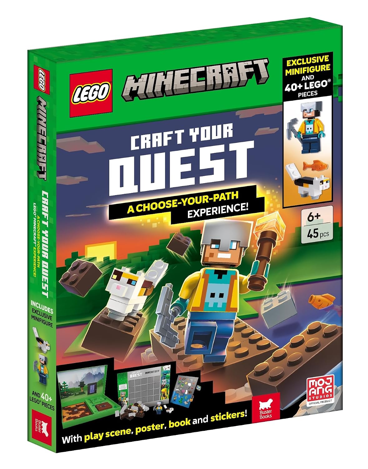 LEGO® Minecraft™: Craft Your Quest – A Choose-Your-Path Experience (Hardcover)