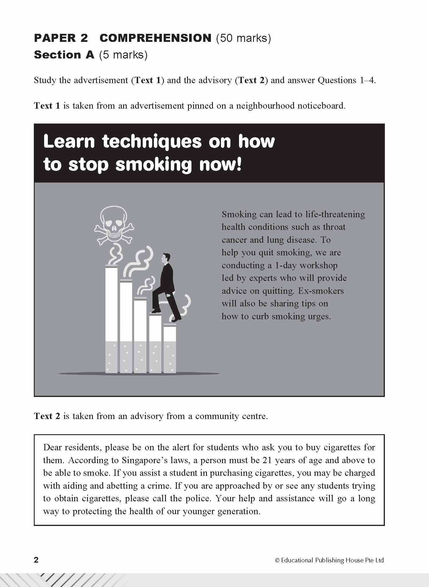 Secondary 2 Express/G3 English Examination Practice