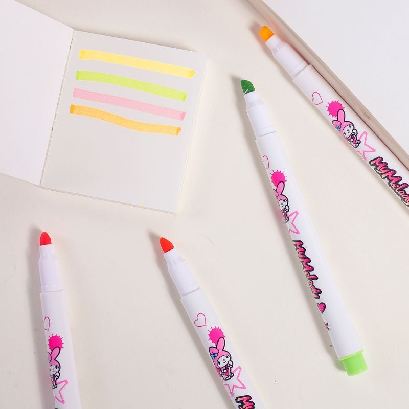  Sanrio 6 Colour Highlighter Set - 2 Assorted Designs 