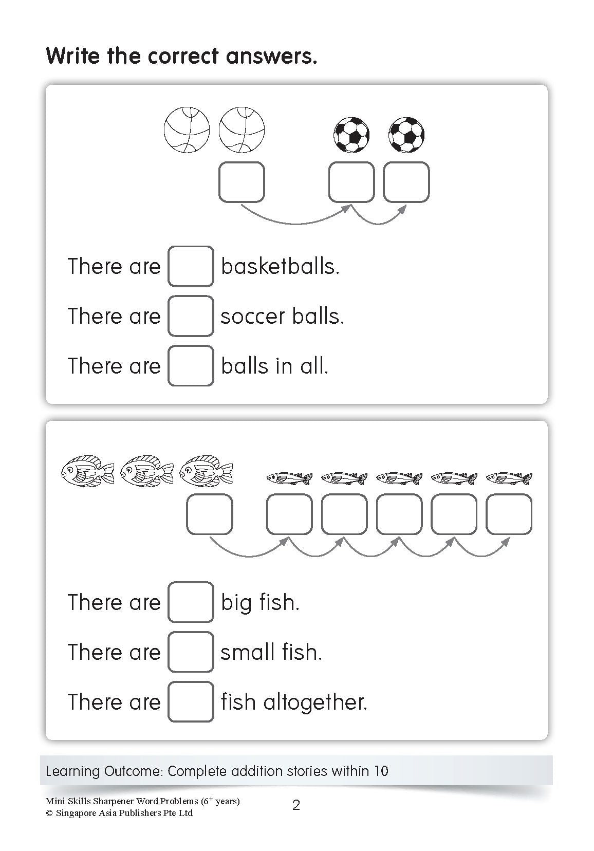 K2 Mini Skills Sharpener WORD PROBLEMS (6+ Years)