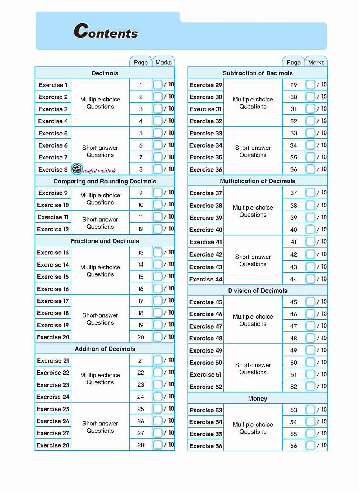 Primary 4 Conquer Mathematics Decimals • Money Workbook 4