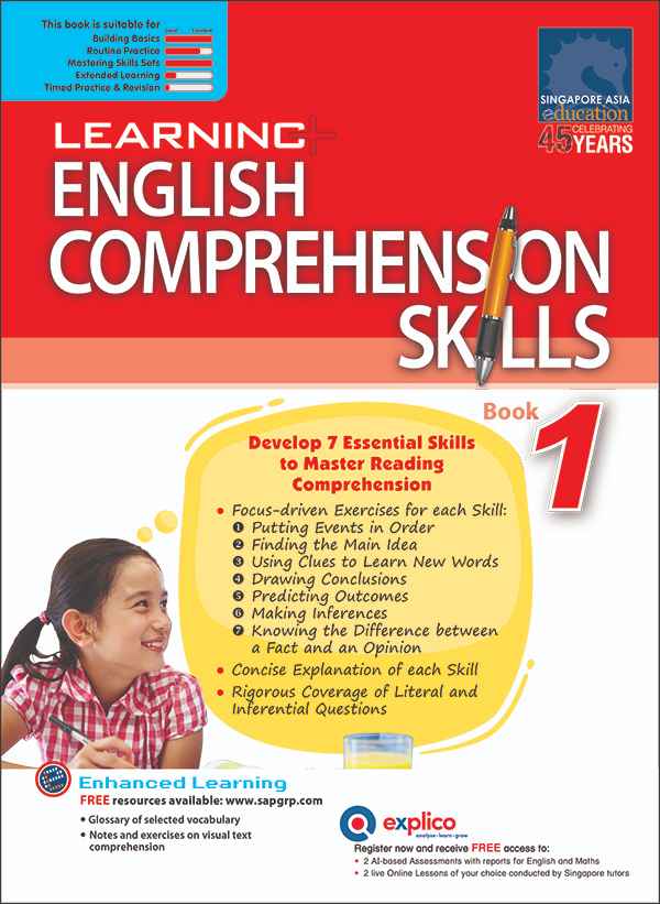 LEARNING+ English Comprehension Skills Book 1 – Popular Book Company ...
